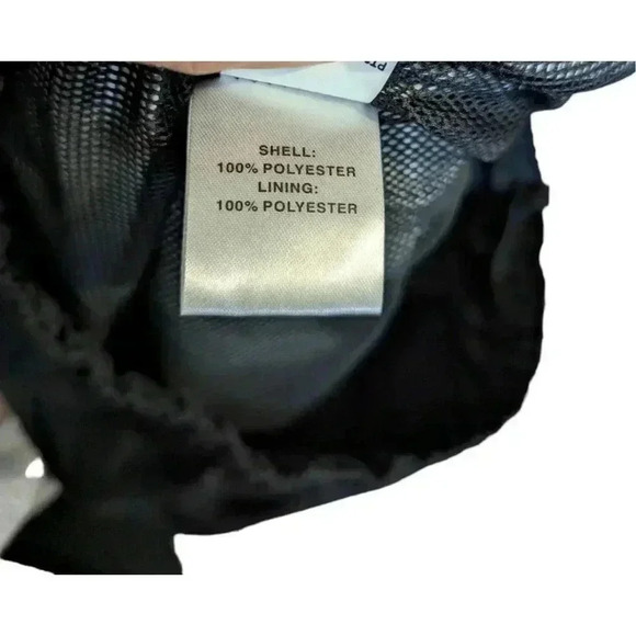 Port Authority Mens Black Drawstring Rain Pants Size M with Storage Bag - Picture 8 of 8